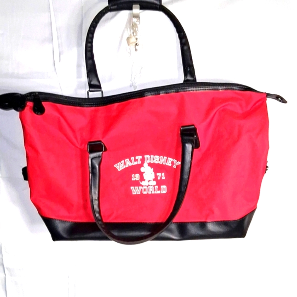 Vintage Disney World 1971 Beach Bag/Tote Red and Black Collectable